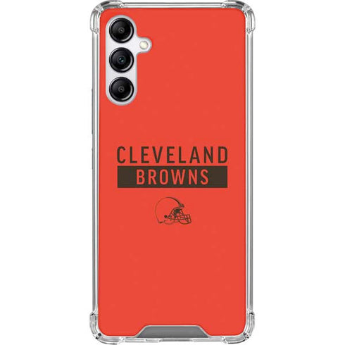 NFL Cleveland Browns Orange Performance Series Galaxy A15 5G Clear Case